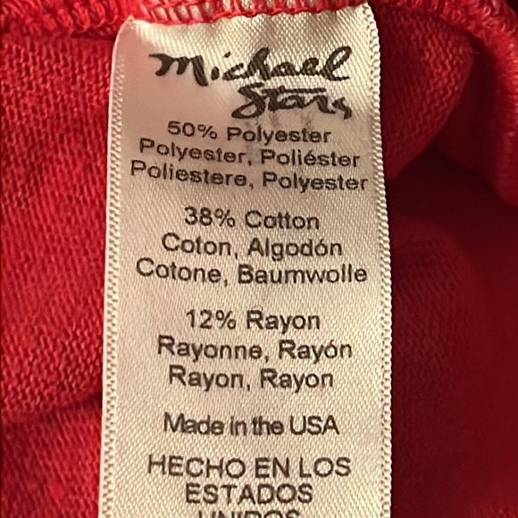 Michael Stars red sweatshirt. S. EUC - Picture 4 of 4